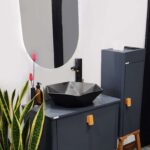 روشویی کابینتی پایه دار برند رابوکا مدل بالسا ذغالی -046