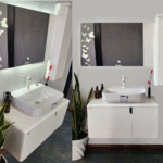 روشویی کابینتی برند رابوکا مدل لاریس سفید- 040